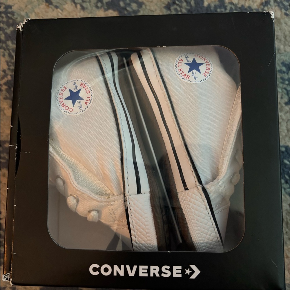 Converse White and Black Low-Top Sneakers